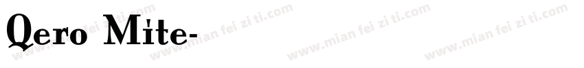 Qero Mite字体转换